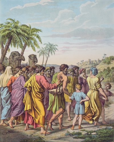 De Terugkeer naar Jeruzalem na de Ballingschap in Babylon door Raffaello Sanzio Raphael
